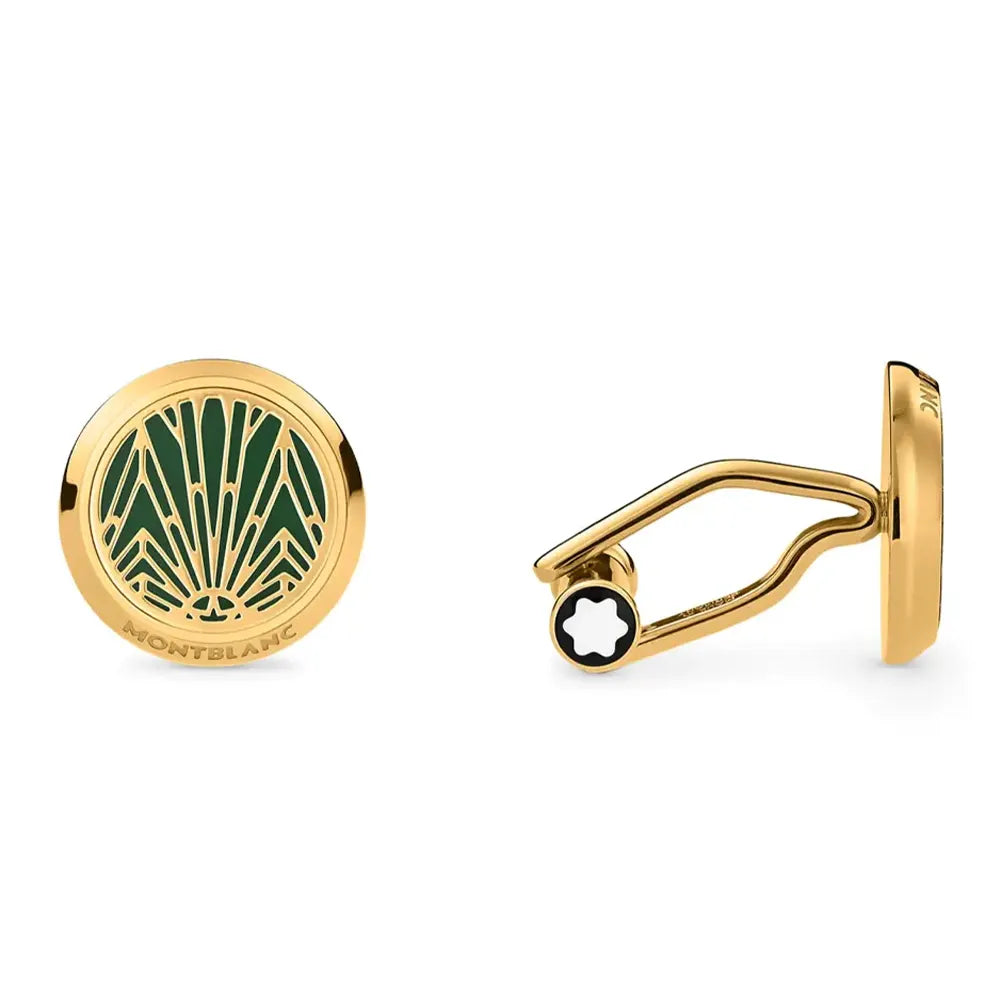 Montblanc Meisterstuck The Origin Collection Solitaire Green Cufflinks