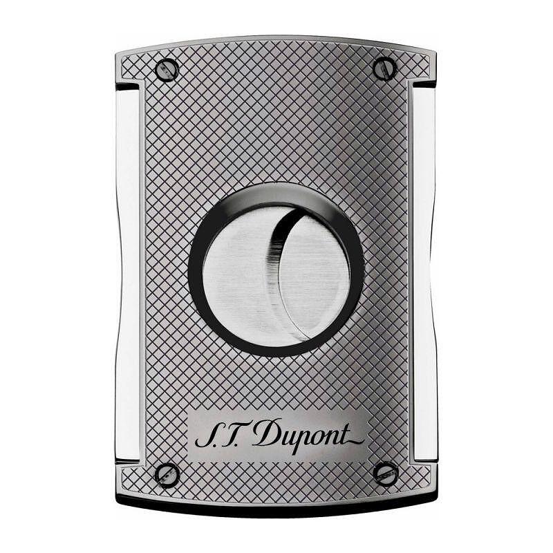 ST Dupont Cigar Cutter - Chrome & Rhombus Pattern