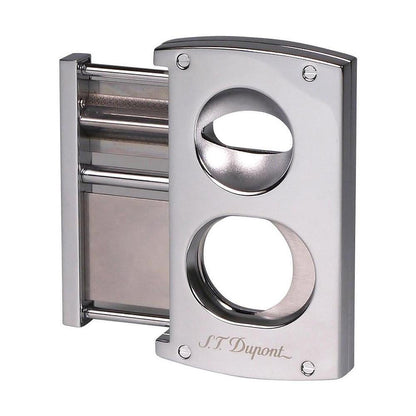 S T Dupont Double Blade V Cut Chrome Cigar Cutter