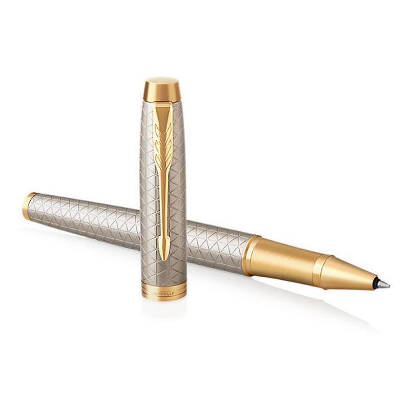 Parker Royal Im Premium Silver Gold Rollerball pen