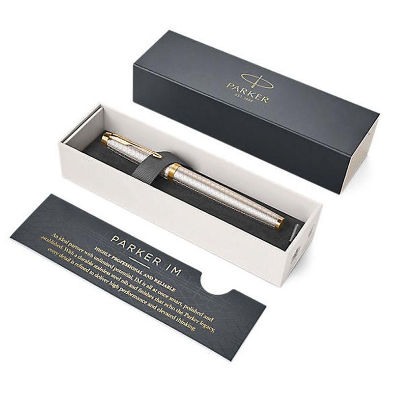 Parker Royal Im Premium Silver Gold Rollerball pen