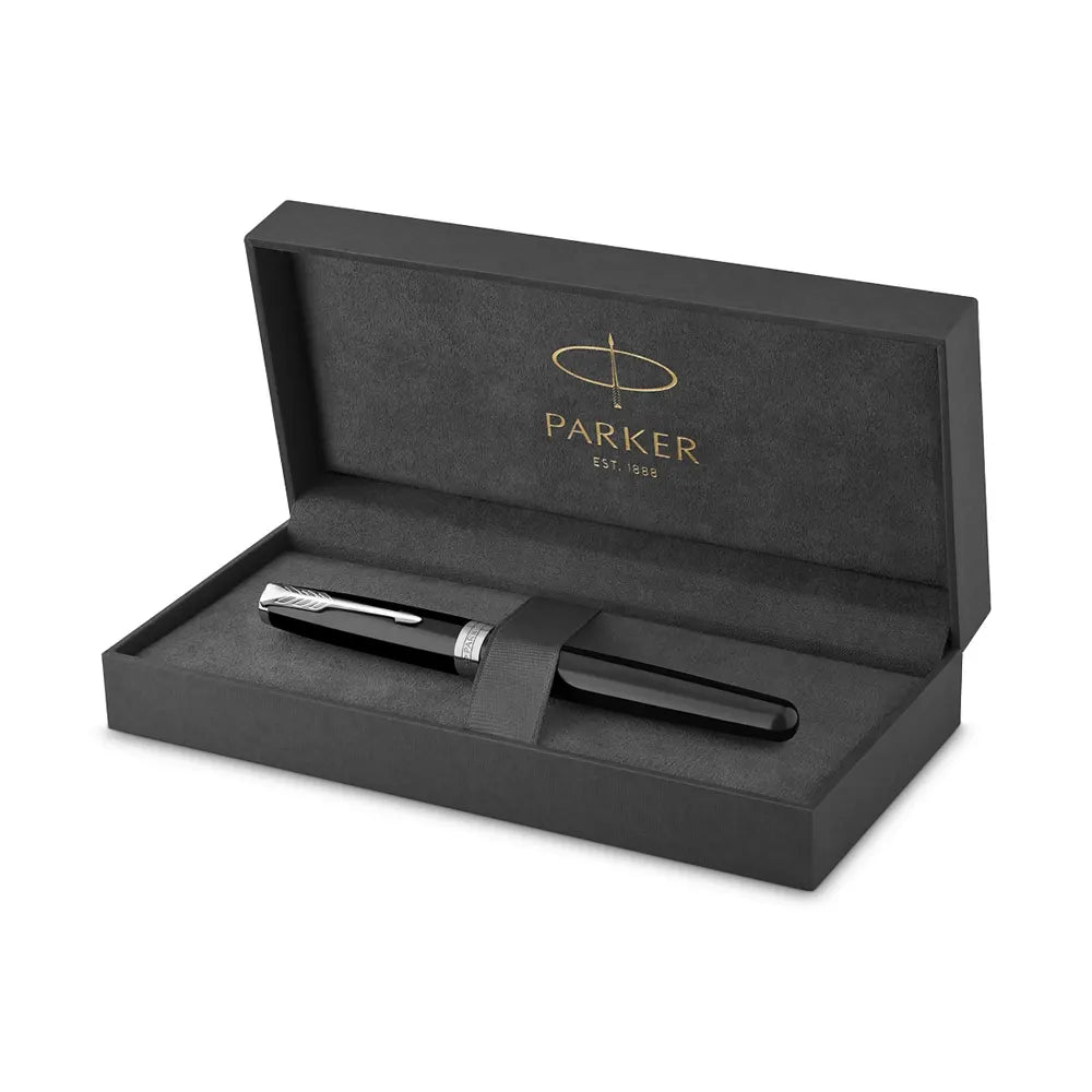 Parker Royal Sonnet Black Chrome Rollerball pen