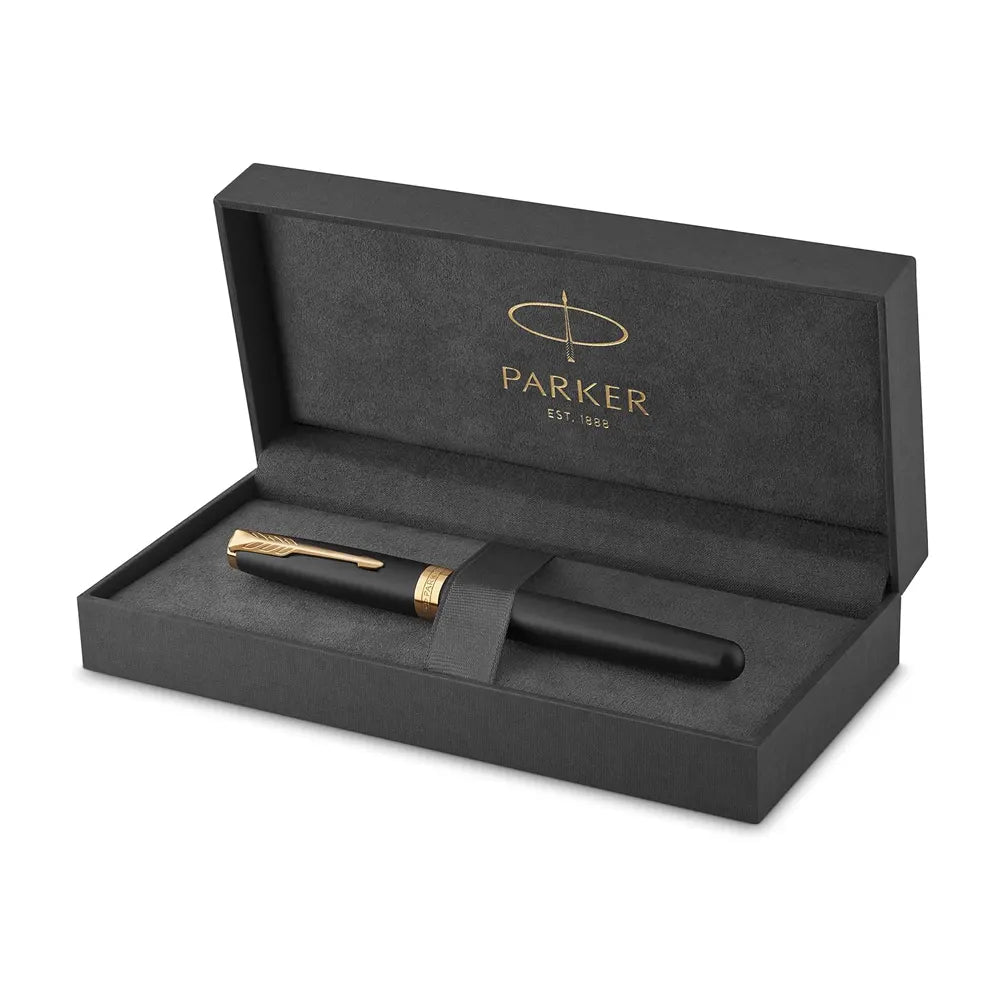 Parker Royal Sonnet Matt Black Gold Rollerball pen