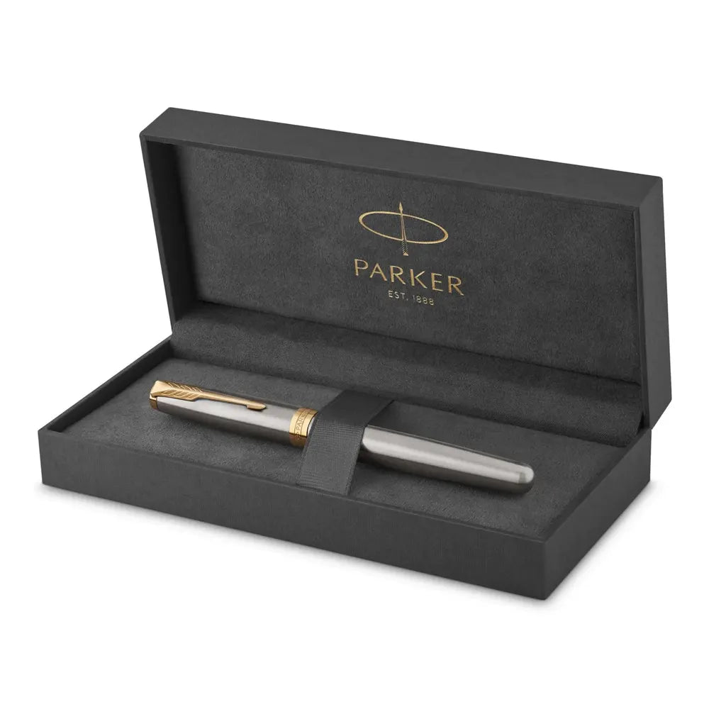 Parker Royal Sonnet Steel Gold Rollerball pen