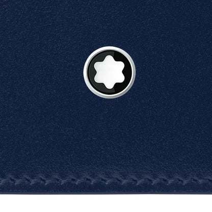 Montblanc Meisterstuck 15Cc Vertical Leather Wallet Blue