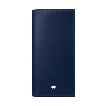 Montblanc Meisterstuck 15Cc Vertical Leather Wallet Blue