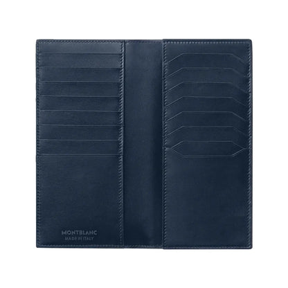 Montblanc Meisterstuck 15Cc Vertical Leather Wallet Blue