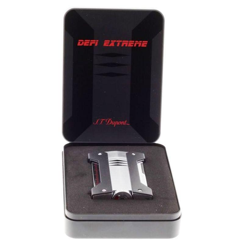 S T Dupont Defi Extreme Brushed Chrome Lighter