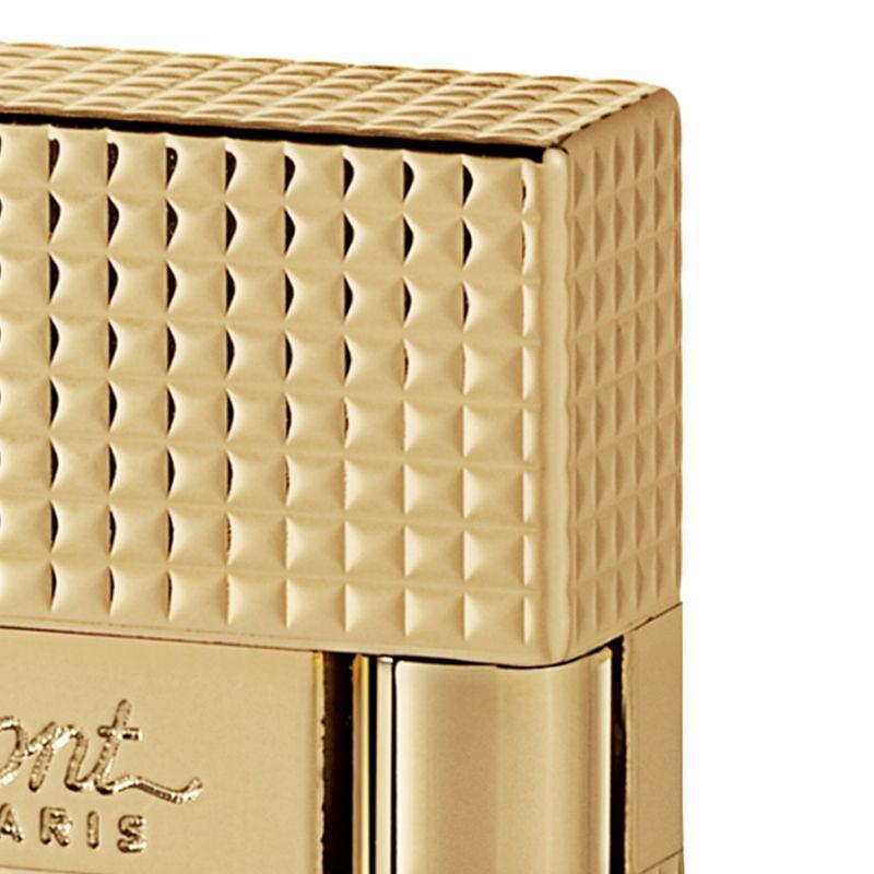 S T Dupont Ligne 2 Yellow Gold Diamond Head Lighter