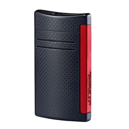 S T Dupont Maxijet Matt Black Red Lighter