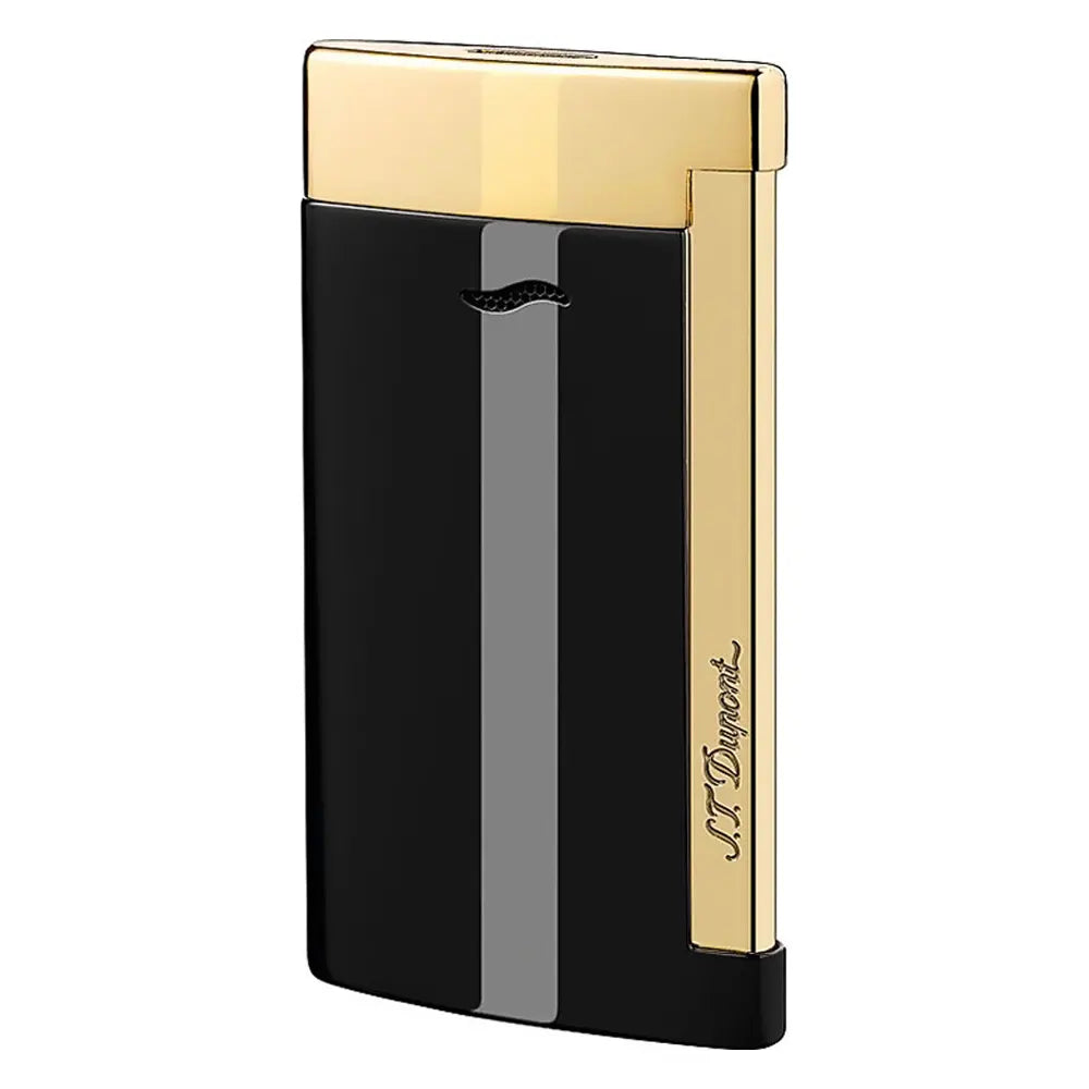 S T Dupont Slim 7 Black Gt Lighter