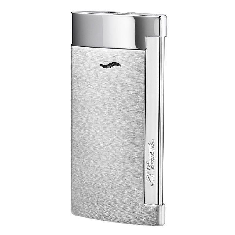 S T Dupont Slim 7 Brushed Chrome Lighter