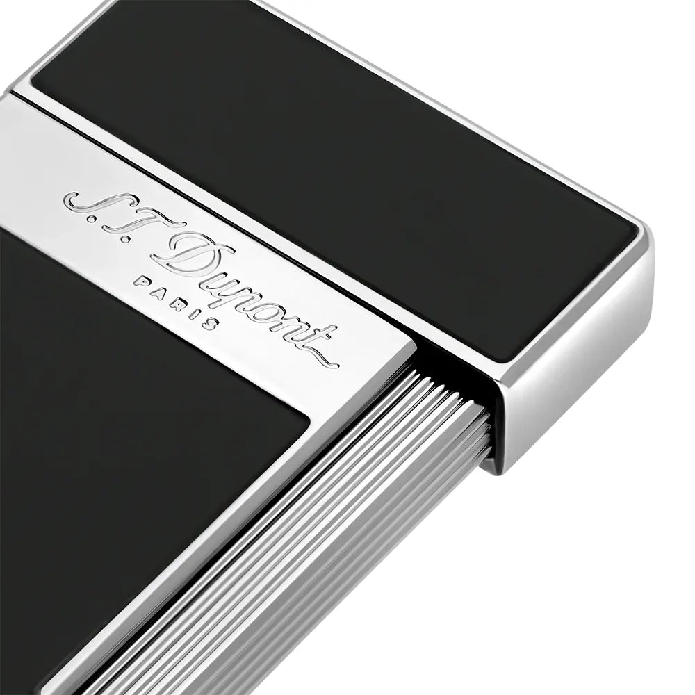 S T Dupont Slimmy Black Chrome Lighter