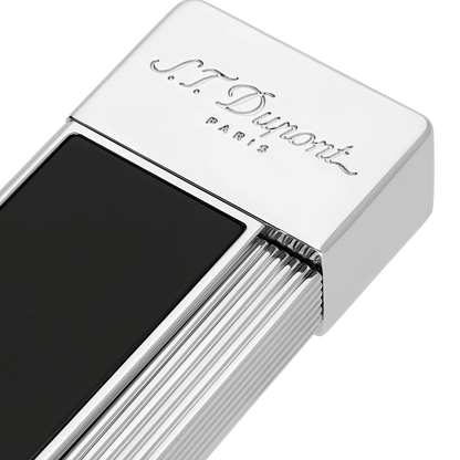 S T Dupont Twiggy Black Chrome Lighter