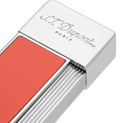 S T Dupont Twiggy Coral Chrome Lighter