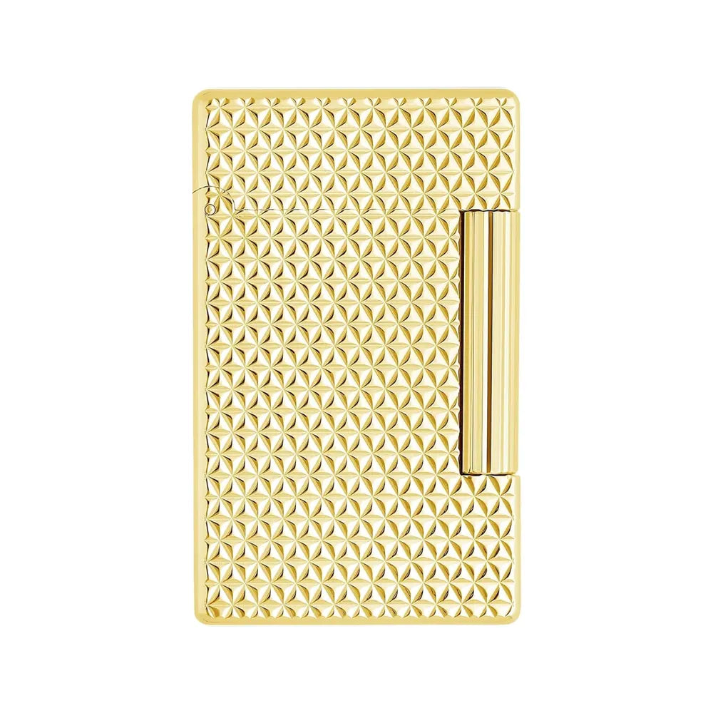 S T Dupont Initial Diamond Head Gold Lighter