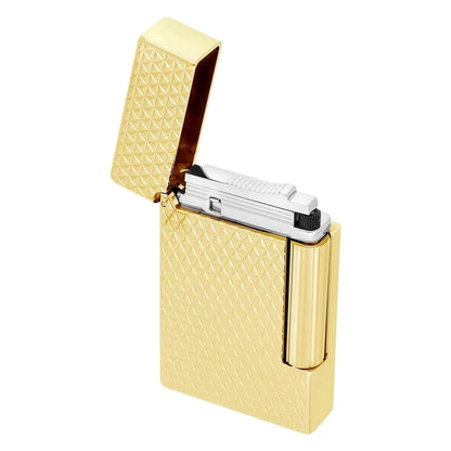 S T Dupont Initial Diamond Head Gold Lighter